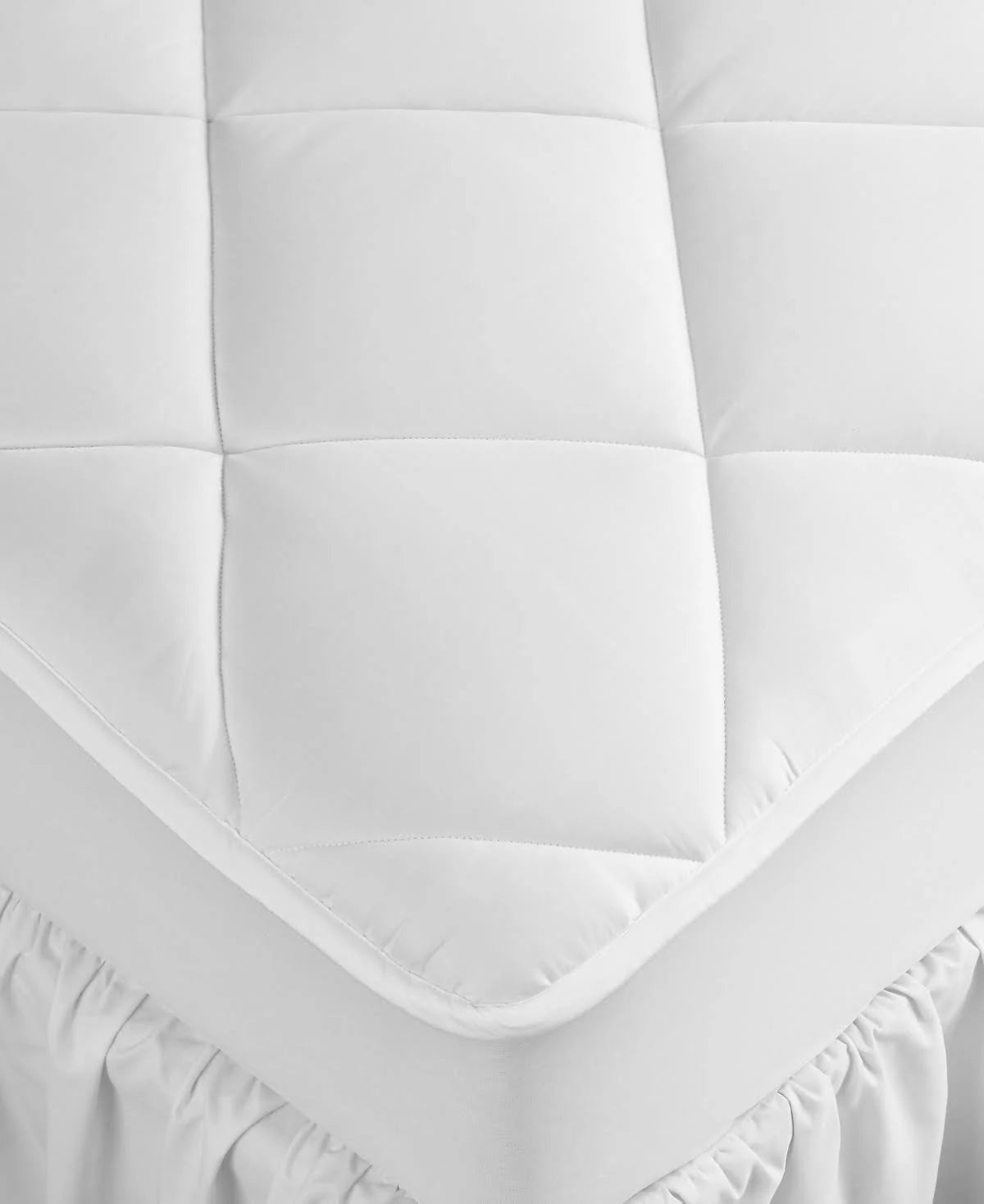 Hotel Collection Extra Deep King Mattress Pad, Hypoallergenic, Down Alternative Fill, 500 Thread Count Cotton