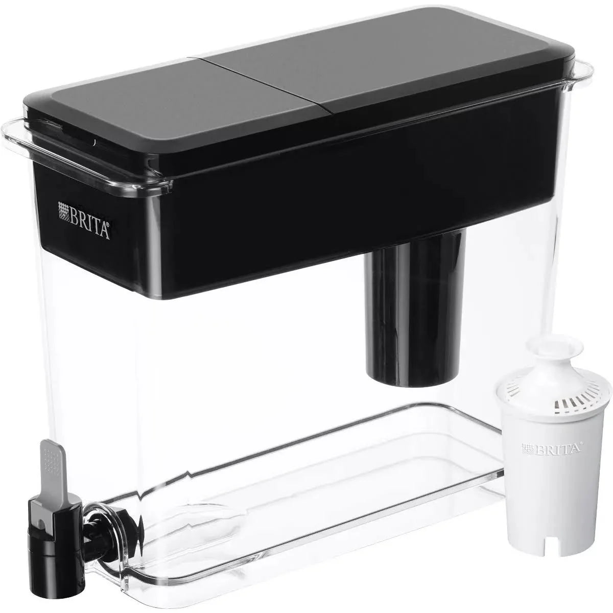 Brita Large 18 Cup UltraMax Water Dispenser and Filter - BPA - Black