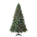 7 ft Pre-Lit Duncan Fir Artificial Christmas Tree, Multi-Color LED Lig