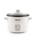 Aroma Housewares 4-Cups Cooked 1qt. Rice Grain Cooker ARC-302NG, White