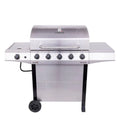 Char-Broil Performance Series Silver 5-Burner Liquid Propane GAS Grill with 1 Side Burner