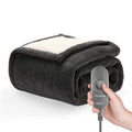 Sunbeam Microplush Sherpa Electric Heated Throw Blanket, Slate, Gray
