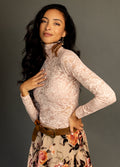 Women Iris Top in Blush