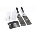 Blackstone 1542 Flat Top Griddle Professional Grade Accessory Tool Kit (5 Pieces) 16 oz Bottle Two Spatulas Chopper/Scraper and One