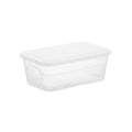 6qt Clear Storage Box White - Room Essentials