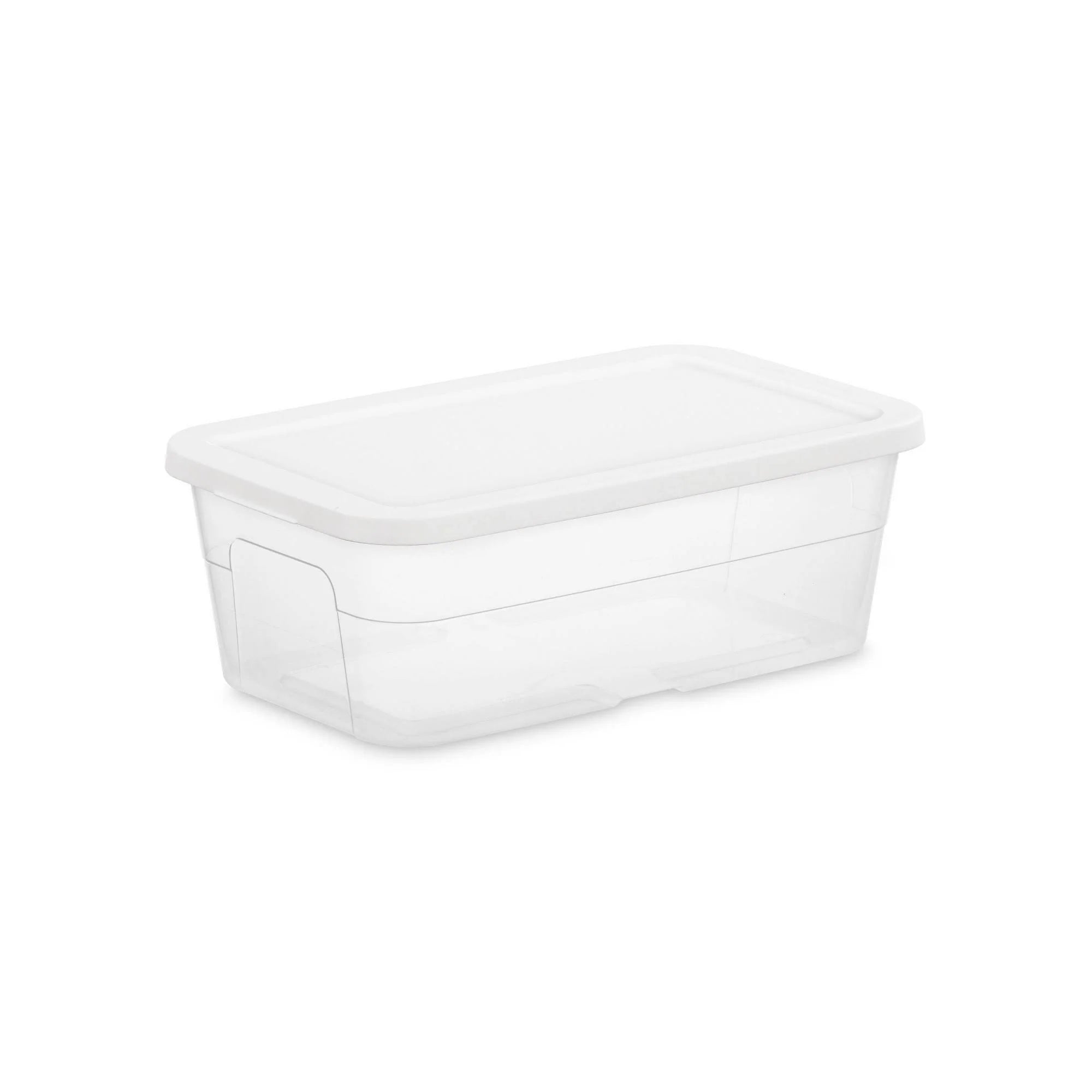 6qt Clear Storage Box White - Room Essentials