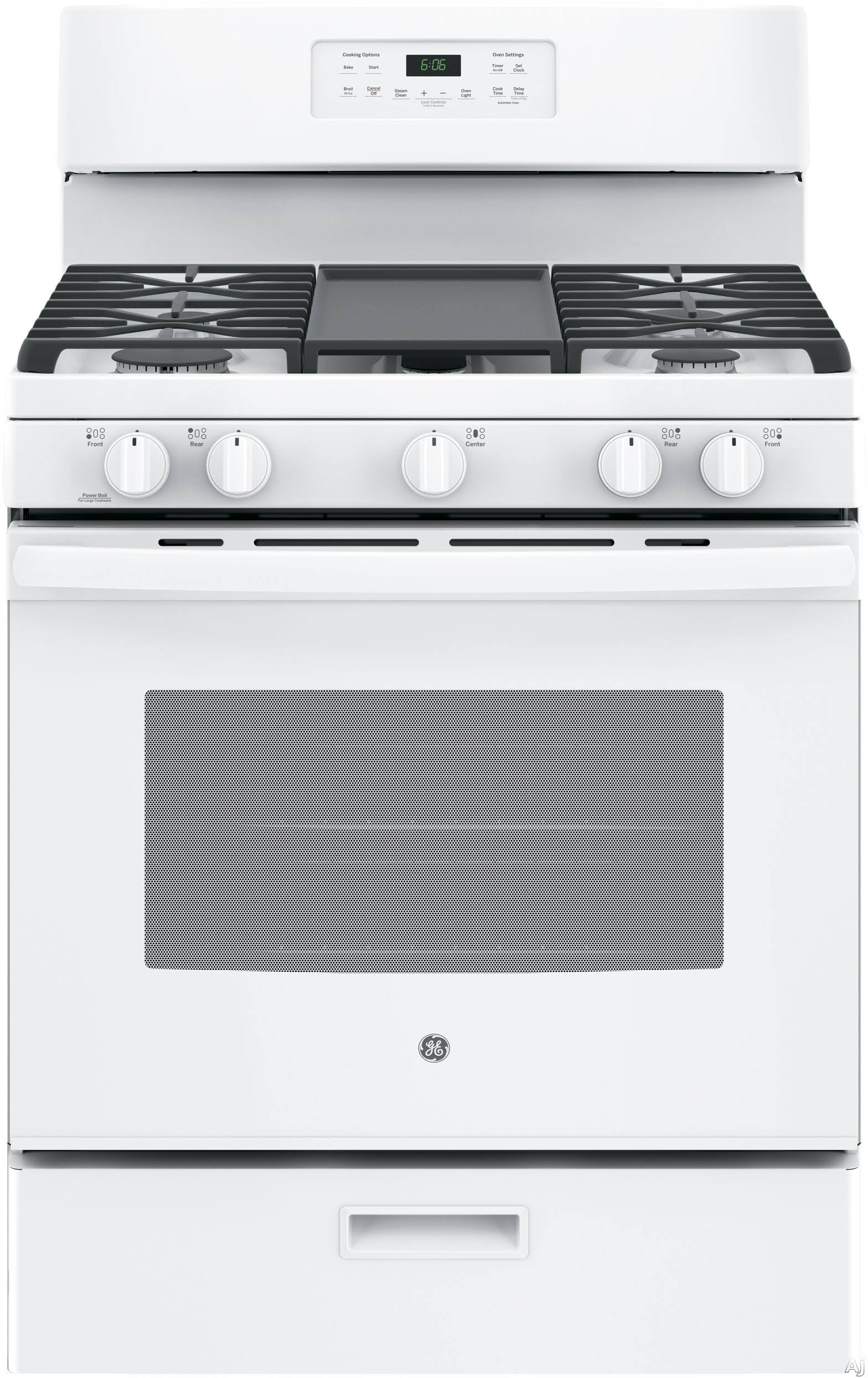 GE JGBS66DEKWW 30" Free-Standing GAS Range White