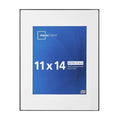 Mainstays 11x14 Matted to 8x10 Front Loading Tabletop Picture Frame, Black