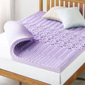 Mellow 3 inch 5-Zone Memory Foam Mattress Topper, Soothing Lavender Infusion, Twin