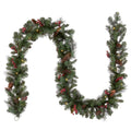 National Tree Company 9 Foot Crestwood Spruce Garland with Battery Operated