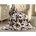 Member's Mark Luxury Faux Fur Throw - Brown Cow