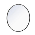 Needville Modern & Contemporary Accent Mirror Finish: Matte Black, Size: 28" x 28"