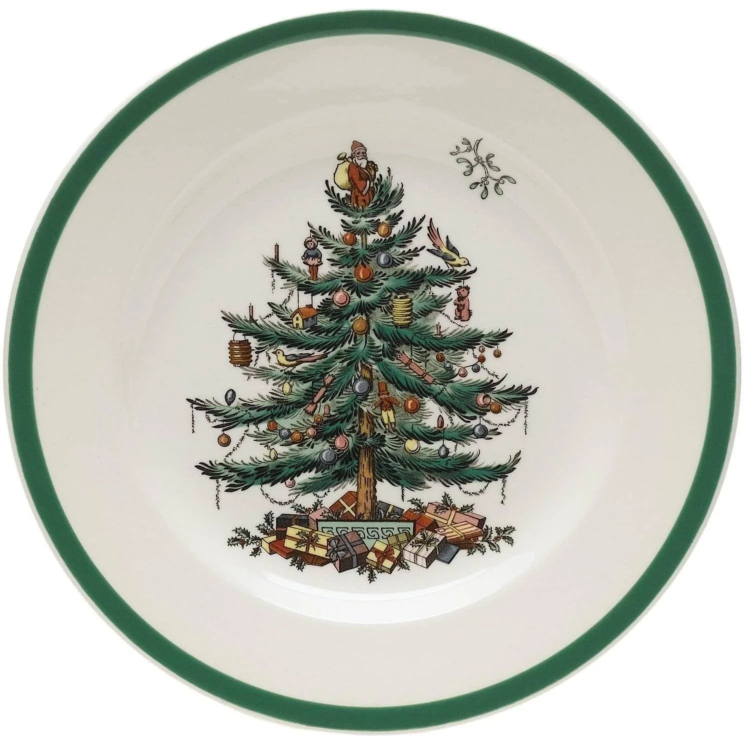 Spode Christmas Tree Salad Plates, Set of 4