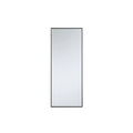 Sabine Metal Mirror Size: 60" x 24", Finish: Black