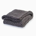 Cotton Weighted Blanket by Bearaby Asteroid Grey / 10