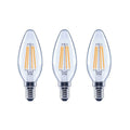 Ecosmart 40-Watt Equivalent B11 Candle Dimmable Clear Glass Filament Vintage LED Light Bulb Soft White (3-pack)