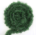 CCINEE 50 Feet Green Tinsel Garland Artificial Christmas Pine Decorative Garland Greenery Tinsel Stems Non-Lit Soft Twist Garland 12 inch x 2Inch for