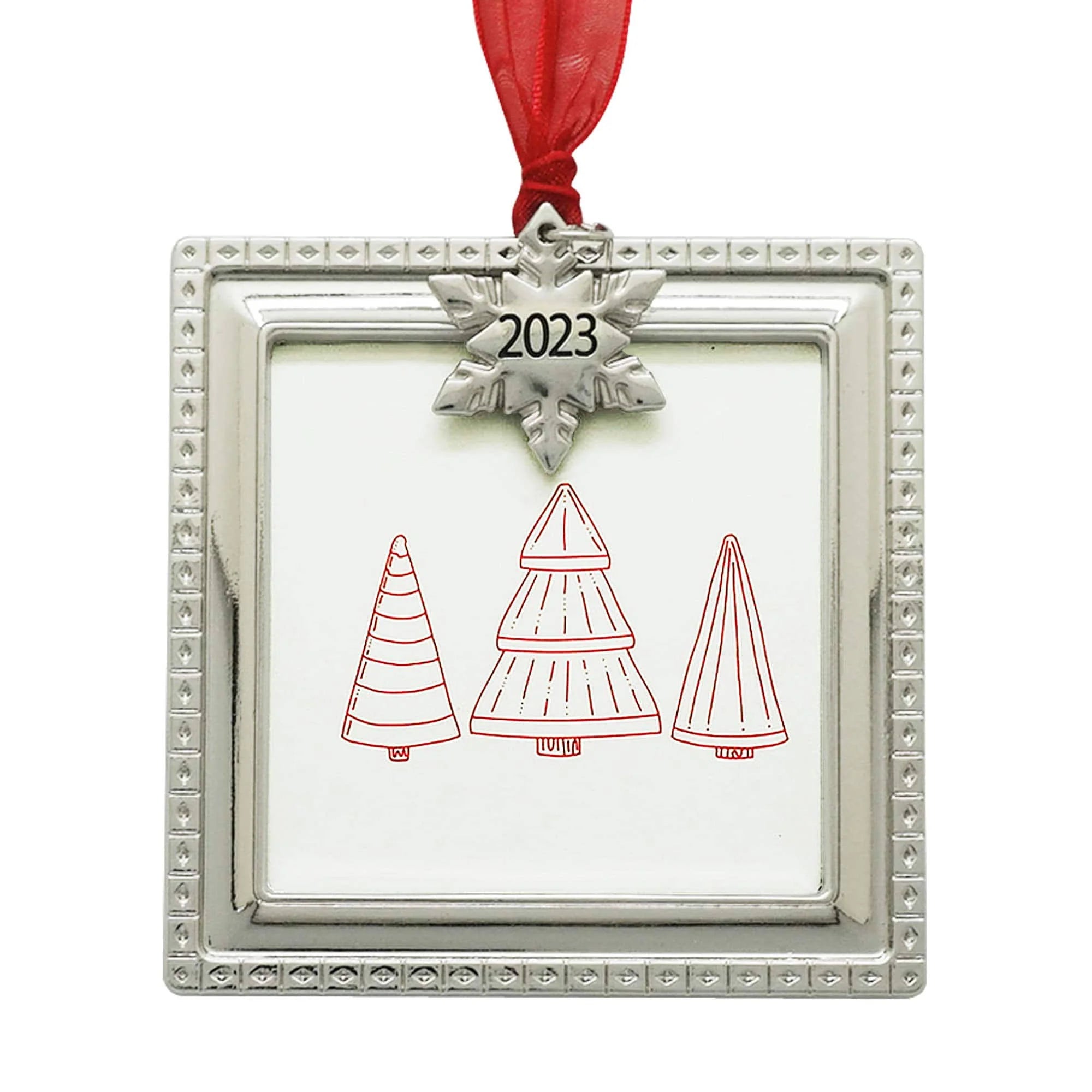 Silver Square 2.5" x 2.5" Christmas Ornament Frame by Studio Decor | Michaels