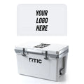 RTIC 52 Quart Ultra-Light Hard Cooler White Grey Lightweight Heavy Duty Rope Handles T-Latch Closure