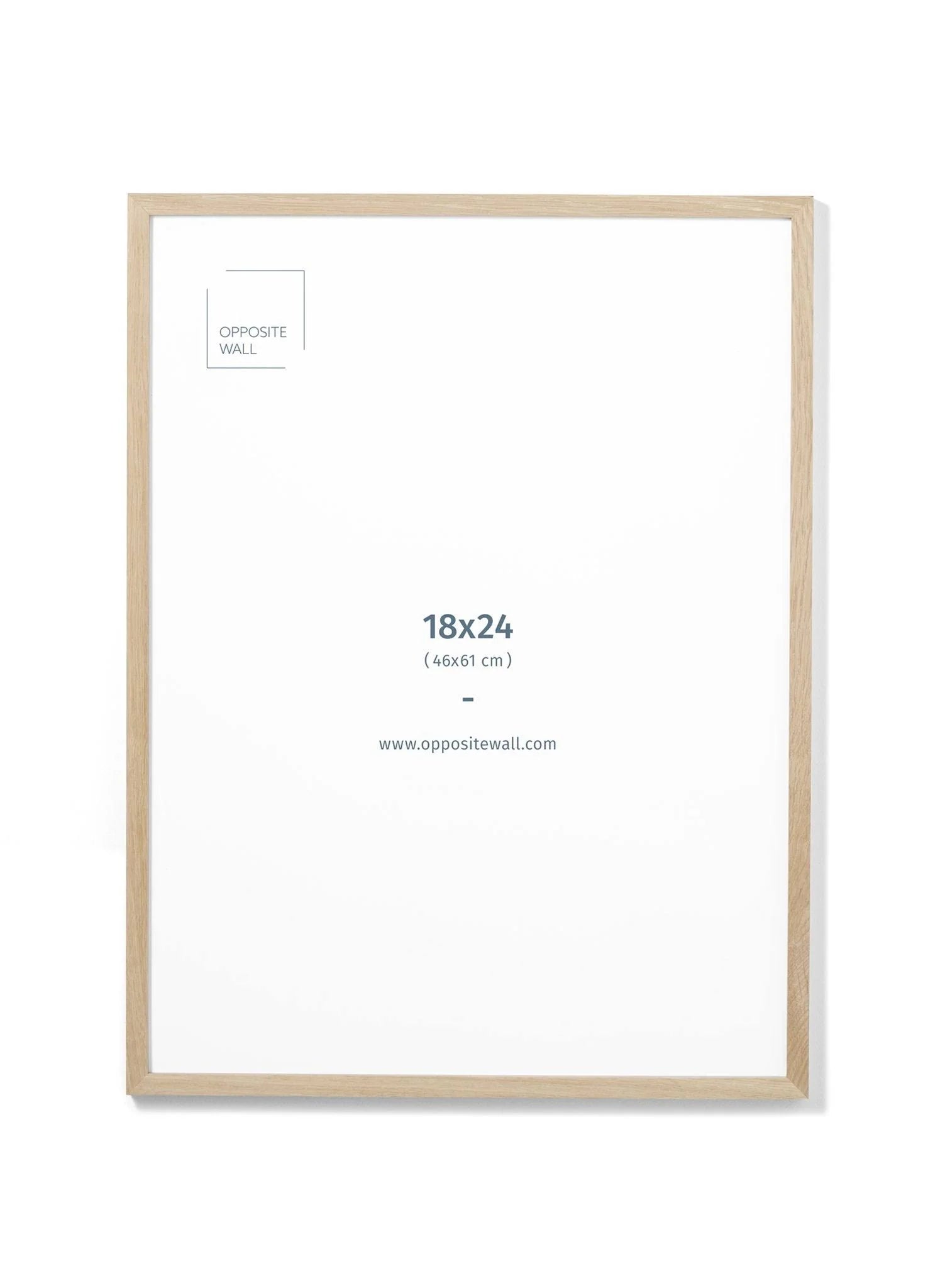 Solid Oak (Wood) Photo & Picture Frame, size, 18x24 in | 46x61 cm