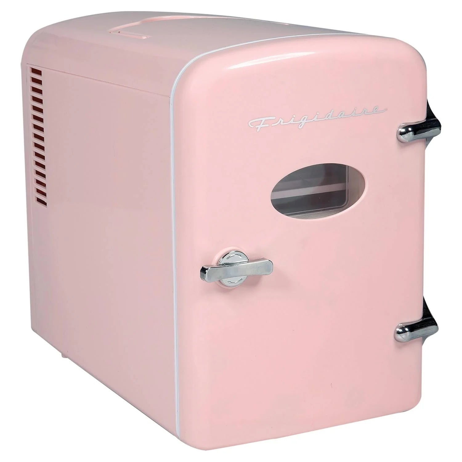 Frigidaire Retro Mini Compact Beverage Refrigerator Pink, 6 Can