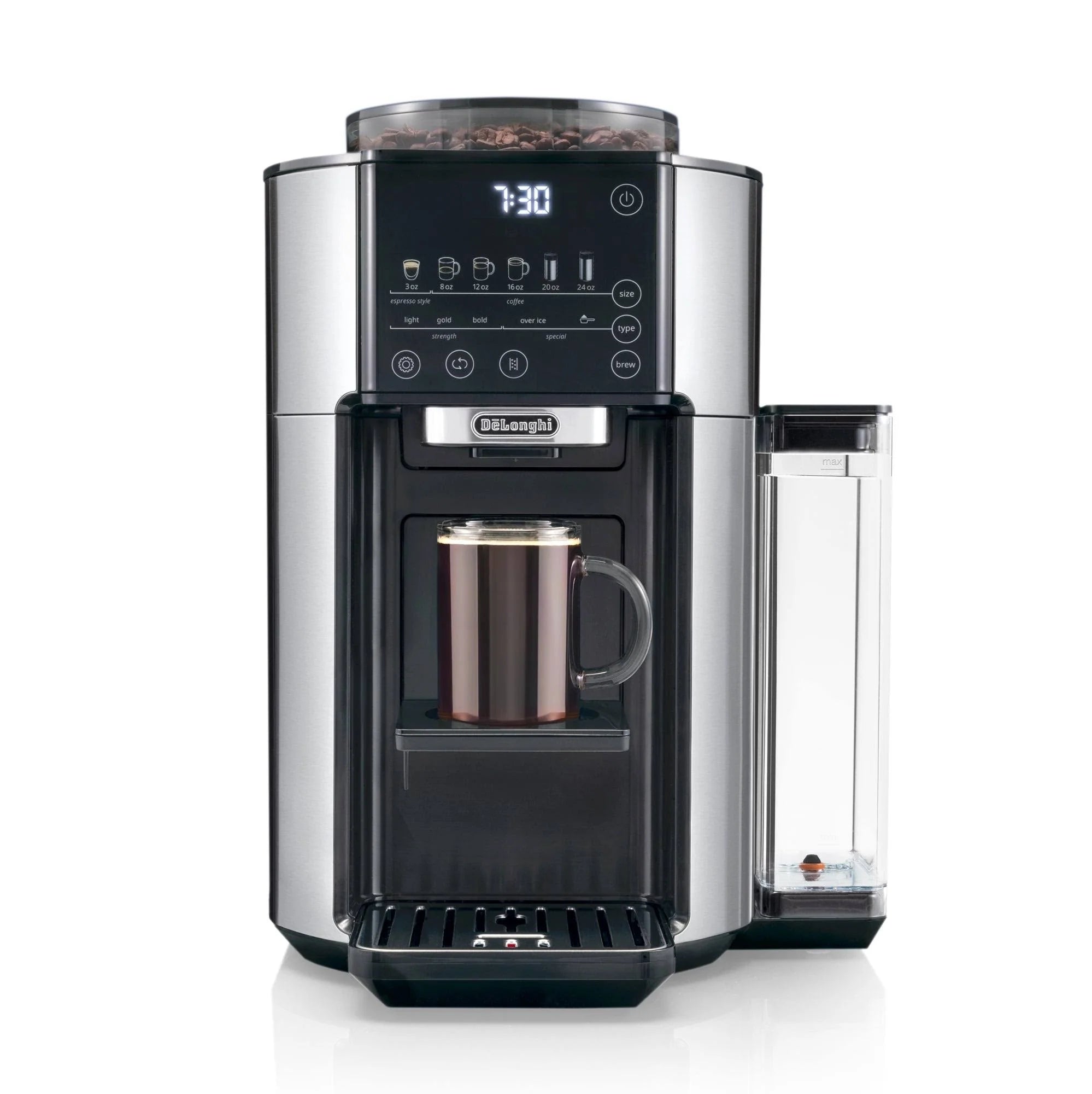 De'Longhi TrueBrew Automatic Coffee Maker with Bean Extract Technology - Black Matte
