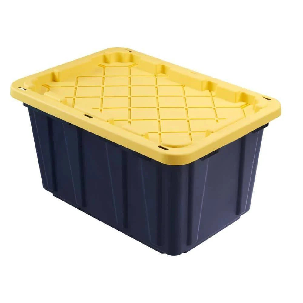 HDX 27 Gal Tough Storage Bin in Black