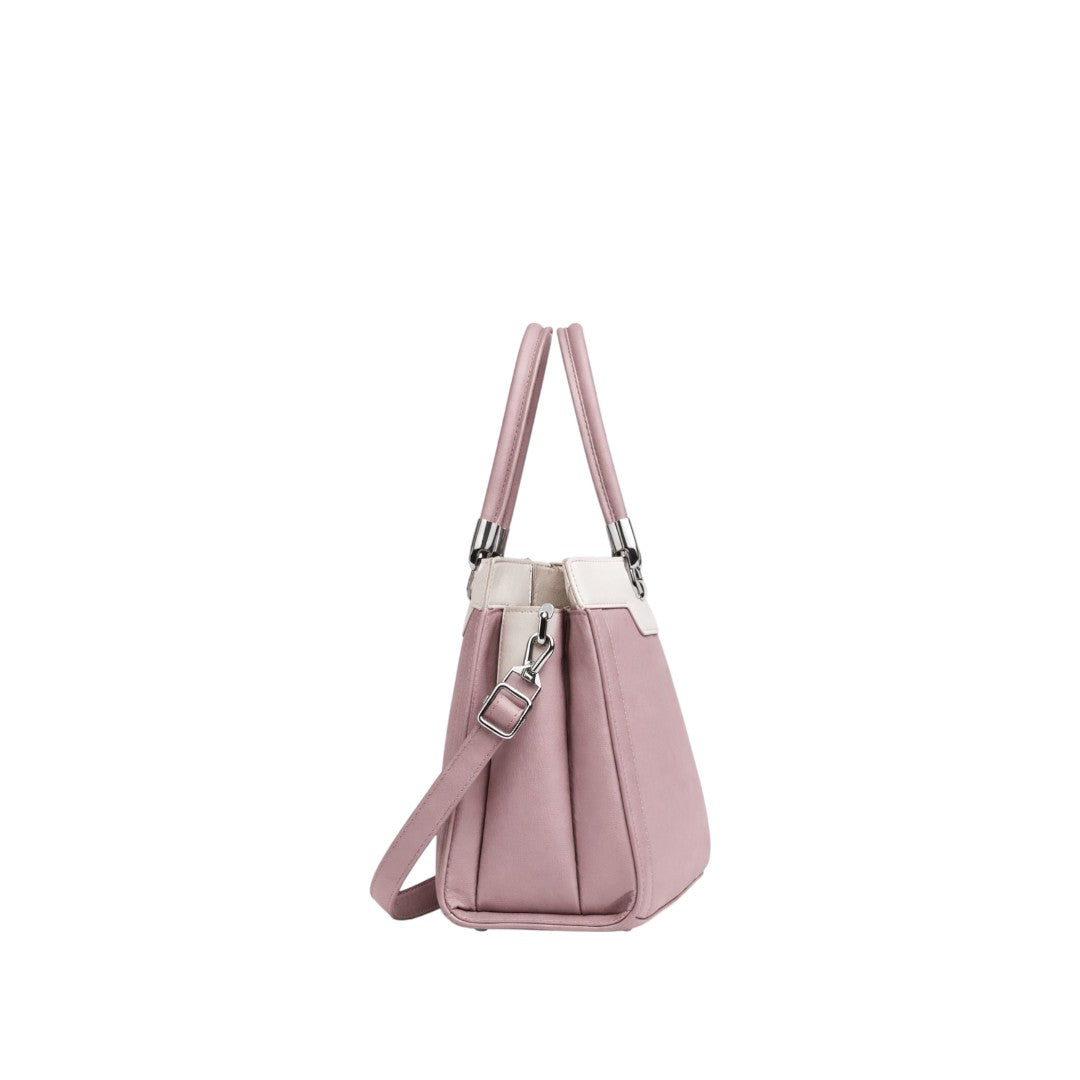 Dodel Classic Structured Mauve Handbag for Women