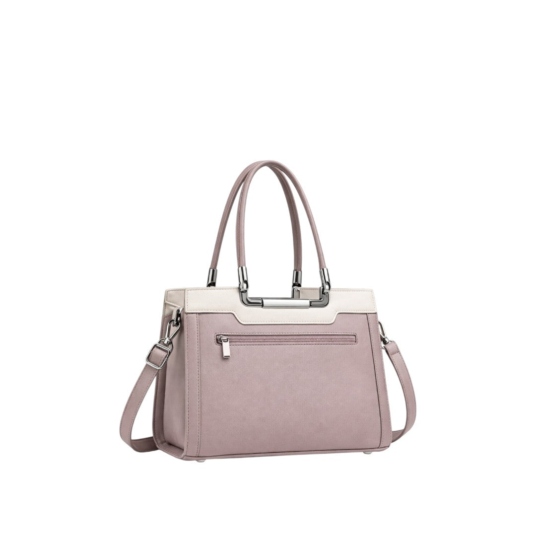 Dodel Classic Structured Mauve Handbag for Women