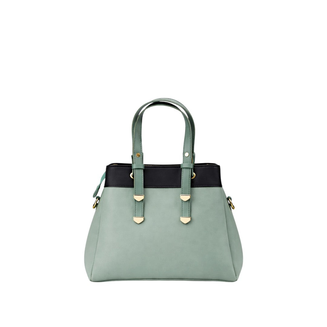 Dodel Classic Sage Green & Black Women's Shoulder Bag