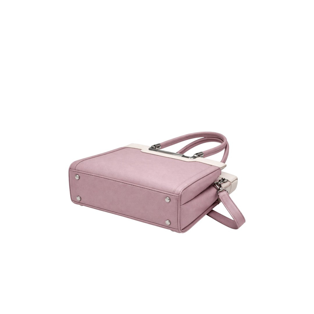 Dodel Classic Structured Mauve Handbag for Women