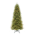 Puleo International 7.5 ft. Pre-Lit Slim Fraser Fir Artificial Tree - Green