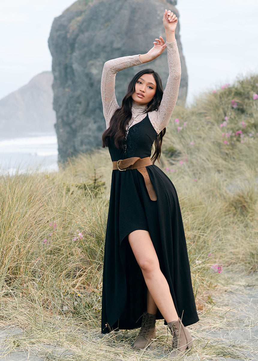 Women Holland Dress in Black